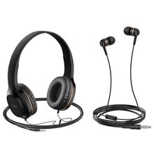 Product image of HOCO W24 Enlighten headphones with mic set GOLD ყურსასმენი მიკროფონით