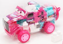 Product image of Big Building Blocks - Cartoon Retro Car (Pink)  ასაწყობი სათამაშო