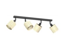 Product image of სპოტი Luminex Rattan 4 E14 L600 Ø100 h100 შავი როტანგი 5298