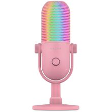 Product image of Razer RZ19-05060300-R3M1 Seiren V3 Chroma Pink Gaming მიკროფონი