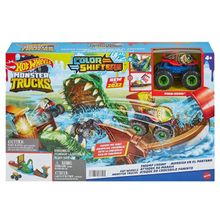 Product image of HOT WHEELS MONSTER TRUCKS HGV14 SWAMP ATTACK PLAYSET სათამაშო ტრასა