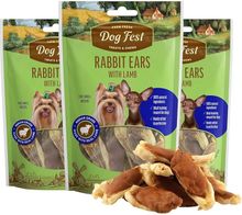 Product image of ფეთფესთი სნექი პატარა ჯიშის ძაღლისთვის Rabbit ears with lamb 55 გრ
