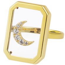 Product image of Eshvi CLEAR MOON RING ბეჭედი