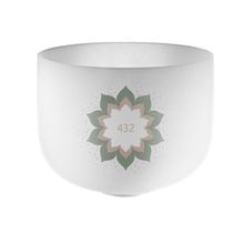 Product image of MEINL CSB432LF Sonic Energy Crystal Singing Bowl 9" - 432 Hz, Lotus Flower მომღერალი თასი