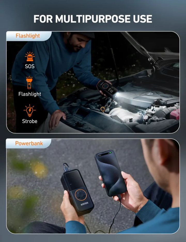 astroai-l4-150psi-6600mah-saburavis-portatuli-kompresori-led-ganatebit-photo-4