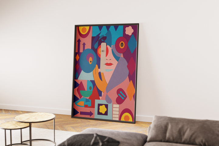 posteri-charchoti-contemporary-girl-a3-photo-2