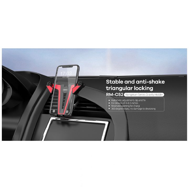 remax-kimkon-series-gravity-holder-rm-c52-black-red-photo-2