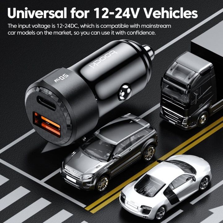 toocki-dual-usb-car-charger-50w-1x-usb-c-1x-usb-a-tccac-ll01-black-manqanis-usb-damteni-photo-3