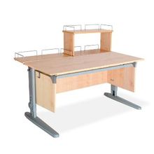 Product image of სამეცადინო მაგიდა ერგო ეკო 120, უკანა ერთ და ორ იარუსიანი თაროთი