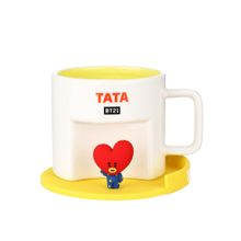 Product image of კერამიკის ჭიქა/BT21 Collection Cartoon Ceramic Cup with Coaster (450mL)(TATA)