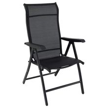 Product image of 60X46X110 სმ შავი გასაშლელი სკამი ეზოსთვის