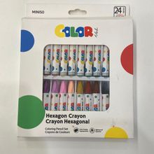 Product image of Polka Dots Series Hexagonal Oil Pastel Set (24 Colors) პასტელის ფანქრები