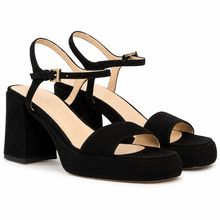Product image of SANDAL SUEDE BLACK ქუსლიანი ფეხსაცმელი 36