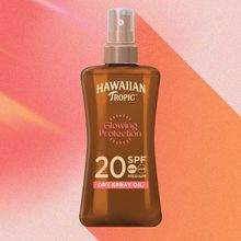 Product image of Hawaiian Tropic Glowing dry Oil gel spf 20 200მლ  მზისგან დამცავი მშრალი ზეთი გელის კონსისტენციით