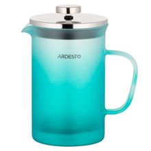 Product image of ჩაიდანი Ardesto AR1108BFM 0.8l, French Press Fresh, Tiffany blue