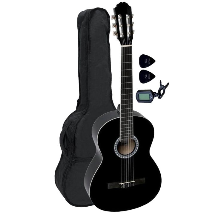 gewapure-classic-guitar-vgs-basic-set-44-black-with-bag-clip-klasikuri-gitara