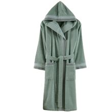 Product image of Manamo  ჟაკარის კაპიშონიანი ბამბის ხალათი 2XL/3XL