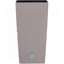 Product image of PROSPERPLAST RATO SQUARE DRTS 7529U 265 მმ, მოკა პლასტმასის ქოთანი ყვავილებისთვის