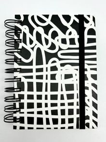 Product image of Black & White Collection 2.0 A6 Wire-bound Book with Band ბლოკნოტი
