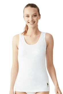 Product image of U.S. Polo Assn. 66005 ქალის მაისური ბრეტელით (თეთრი)