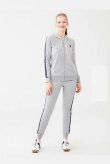 Product image of U.S. Polo Assn. 16611 ქალის ორეული შარვლით, ჰუდით (რუხი)