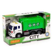 Product image of Polesie ხმოვანი და მანათობელი მწვანე დასუფთავების მანქანა "ქალაქის მანქანების " სერიიდან