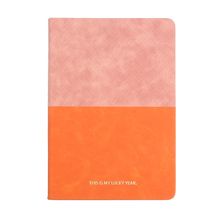 Product image of Peach Pink Series A5 PU Woven Cover Hardcover Book ბლოკნოტი