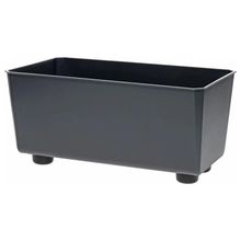 Product image of LAMELA SAGA LA305-82 7.5 ლ 28.5X28.5 სმ ანტრაციტი ყვავილის კვადრატული ქოთანი