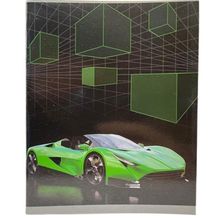 Product image of Pensan რვეული 96 ფურცლიანი უჯრიანი მწვანე მანქანა