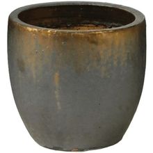 Product image of MEGA COLLECTIONS GLAZED EGG POT BRONZE (38x32სმ, 39ლ) კერამიკის ქოთანი