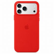 Product image of iPhone 17 Pro Max Silicone Case Red მობილური ტელეფონის ქეისი