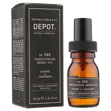 Product image of DEPOT 505  წვერის დამარბილებელი ზეთი  - ჯანჯაფილი და კარდამონი 30მლ
