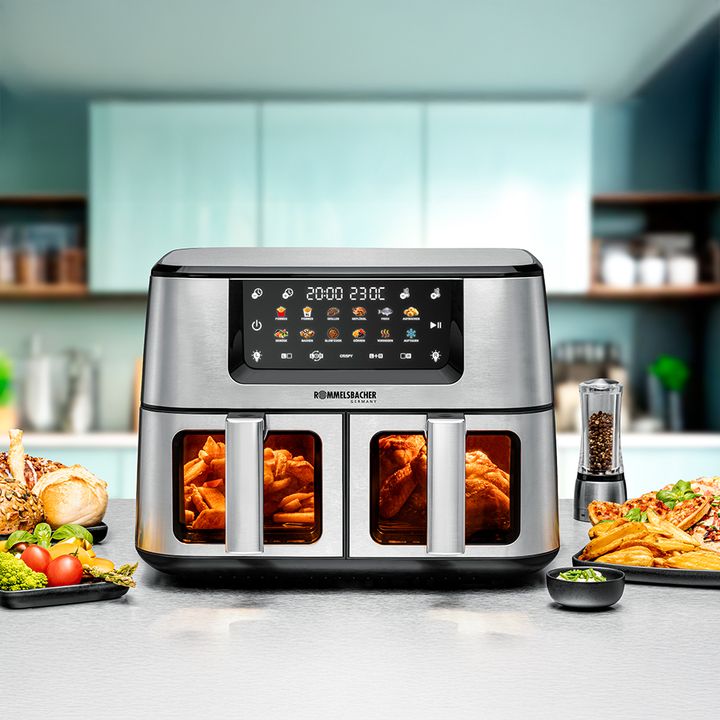 rommelsbacher-frh-2650-double-hot-air-fryer-aerogrili-photo-2