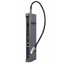 Product image of GEMBIRD A-CM-COMBO9-02 USB Type-C ადაპტერი