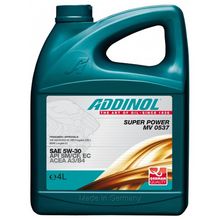 Product image of ADDINOL SUPER POWER MV 0537 4ლ სინთეტიკური ზეთი მსუბუქი მანქანებისთვის
