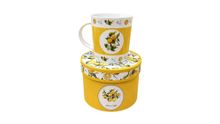 Product image of ჭიქა - ლიმონის ორნამენტით - ფაიფური 320მლ სასაჩუქრე ყუთით