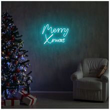 Product image of Cozy Home საახალწლო კედლის სანათი 43X33X2სმ Merry Christmas Blue