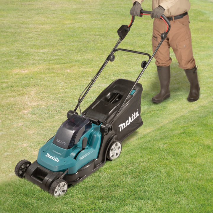 makita-dlm432ct2-950w-usadeno-gazonis-sakrechi-photo-2
