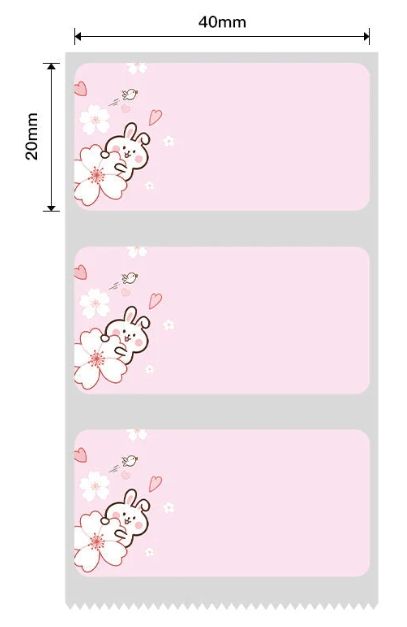niimbot---t4020-320-thermal-label-pink-rabbit-photo-2