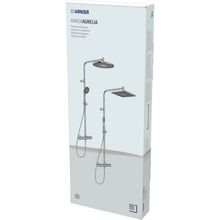 Product image of საშხაპე სისტემა თერმოსტატით HANSA AURELIA Brushed Steel აუთლეტი