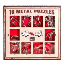 Product image of 10 Metal Puzzles - Red Set თავსატეხი
