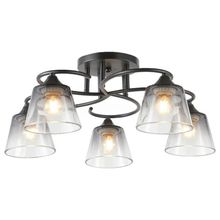 Product image of BELLA MITA 6362-5 5 ნათურით E27 შავი ჭაღი ჭერის სანათი