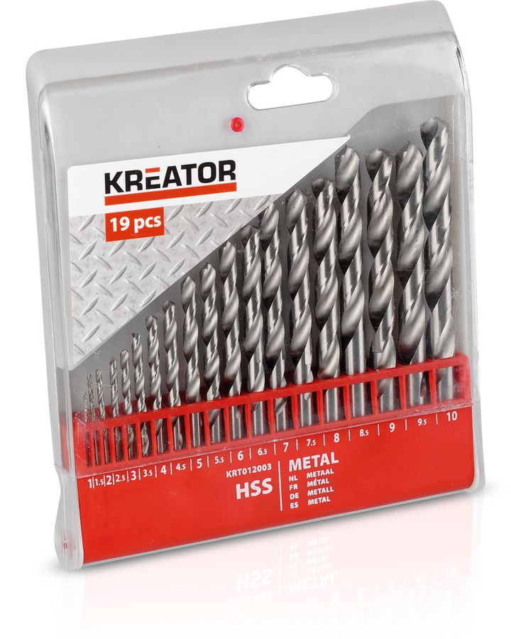 kreator-krt012003-hss-metal-drill-sets-1-10mm---19-pcs-metalis-burghebis-kompleqti-19ts