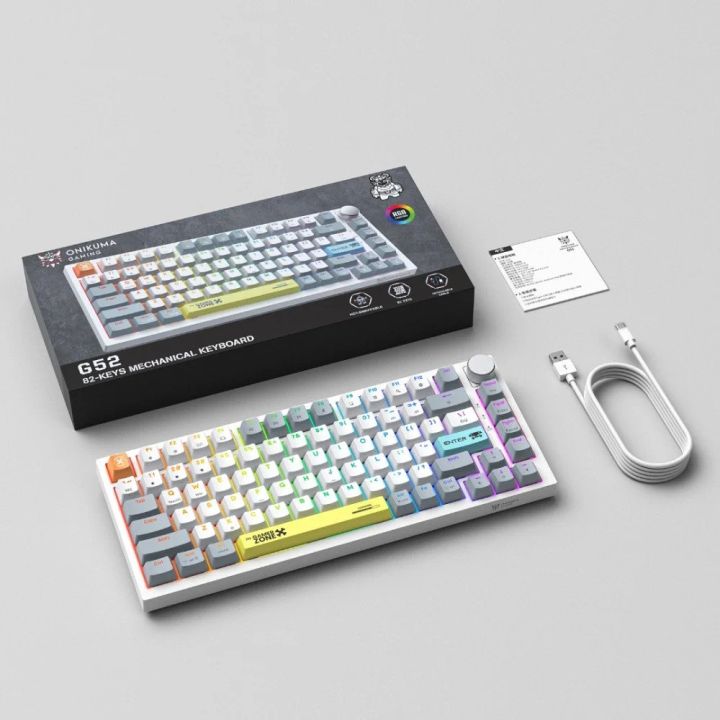 onikuma-g52-wired-gaming-keyboard-whiteyellow-meqanikuri-gaming-klaviatura-photo-3