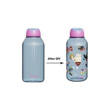 Product image of Colorful Plastic Bottle with Handle and Stickers(Blue) ბოთლი 600მლ