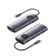 Product image of VENTION TQWHB USB-C to DP/HDMI x 2/USB 3.0 x 2/USB 2.0/RJ45/SD/TF/PD MST Docking Station USB ჰაბი