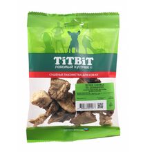 Product image of TiTBiT საქონლის ფილტვი მომზადებული ოჯახურად - სასუსნაო ძაღლებისთვის - რბილი შეფუთვა 12გრ