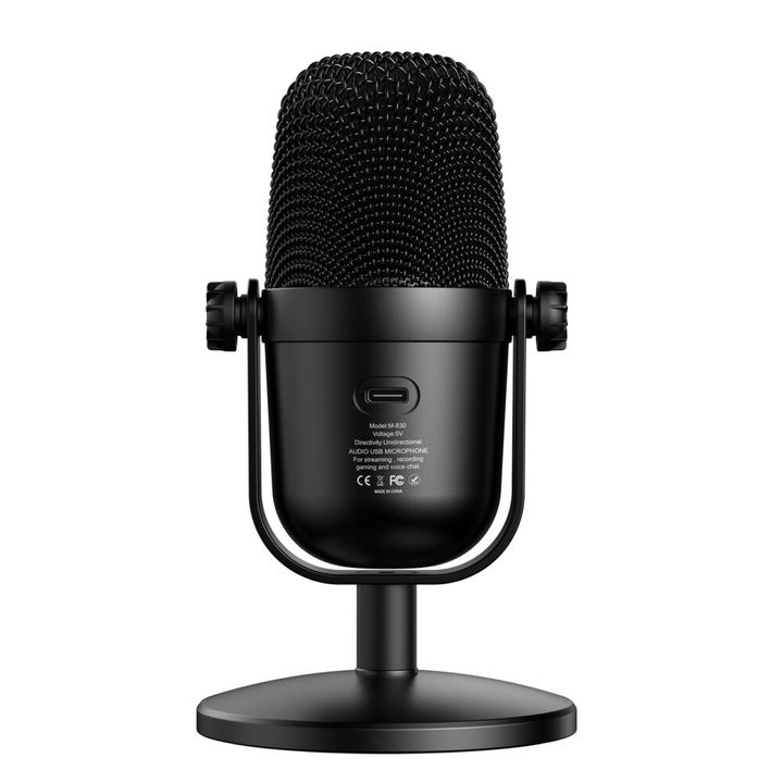 onikuma-m830-gaming-microphone-black-wired-usb-plug-and-play-clear-voice-capture-sadeniani-mikrofoni-photo-3