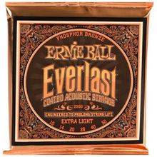 Product image of Ernie Ball Extra Light Everlast Coated Phosphor Bronze Acoustic Guitar Strings აკუსტიკური გიტარის სიმები