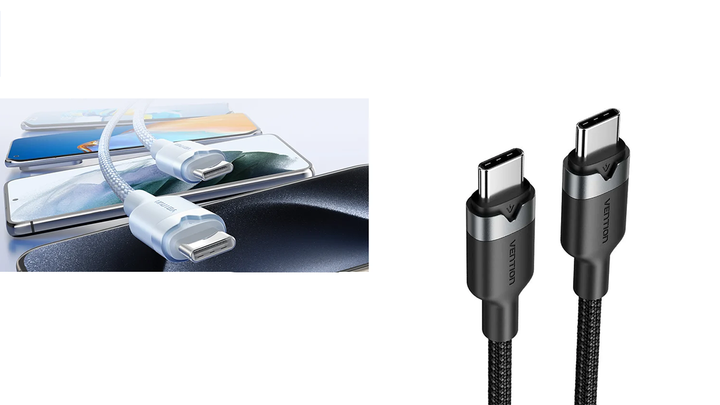 vention-trdbf-usb-20-type-c-male-to-type-c-male-3a-cable-1m-aluminum-alloy-type-photo-2